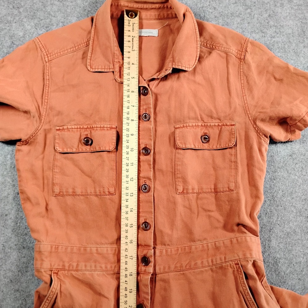 Outerknown S SEA Suit Jumpsuit Womens Orange Rust Utility Coveralls - Picture 4 of 10